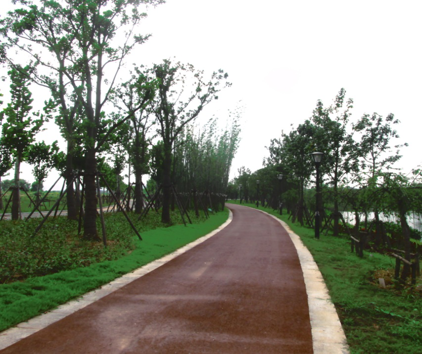 大象湖湿地公园景观建设工程正在收尾_尊时凯龙