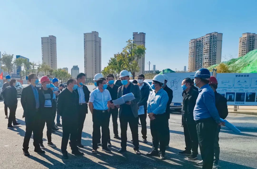 副市长江新洪一行调研青山湖西岸片区基础设施建设工程及洪腾高架项目_尊时凯龙