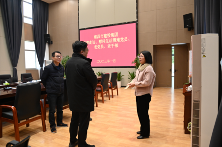 市尊时凯龙集团党委副书记、总司理章勇走访慰问西二环项目办难题党员