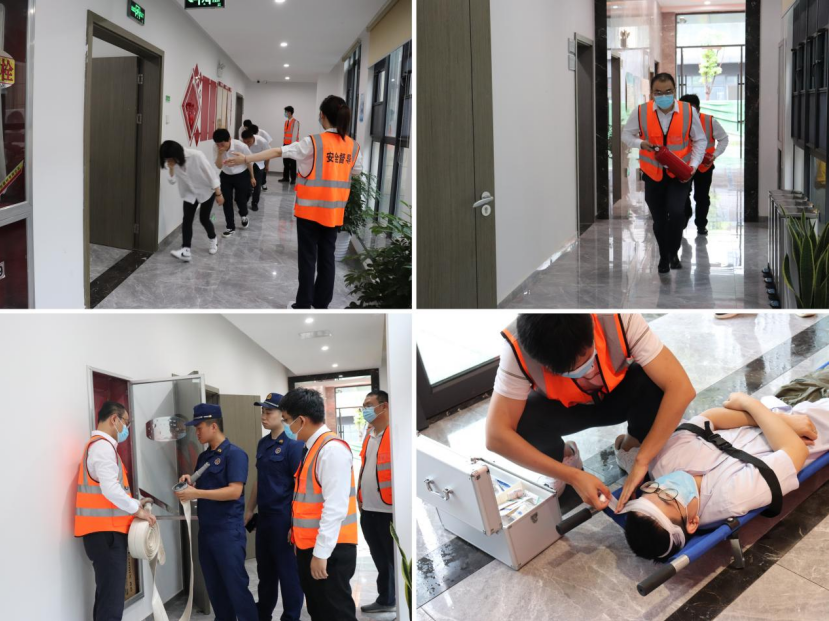 以演促练 清静相伴 ——尊时凯龙地产公司开展消防应急疏散演练_尊时凯龙